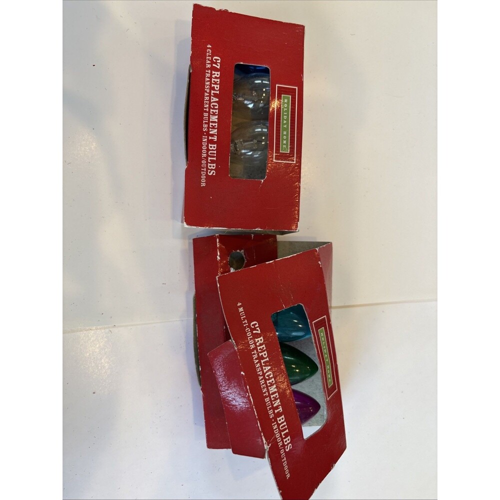 Replacement Bulbs Holiday Home Brand 2 Clear 1 Green 1 Aqua 1 Blue 1 Purple